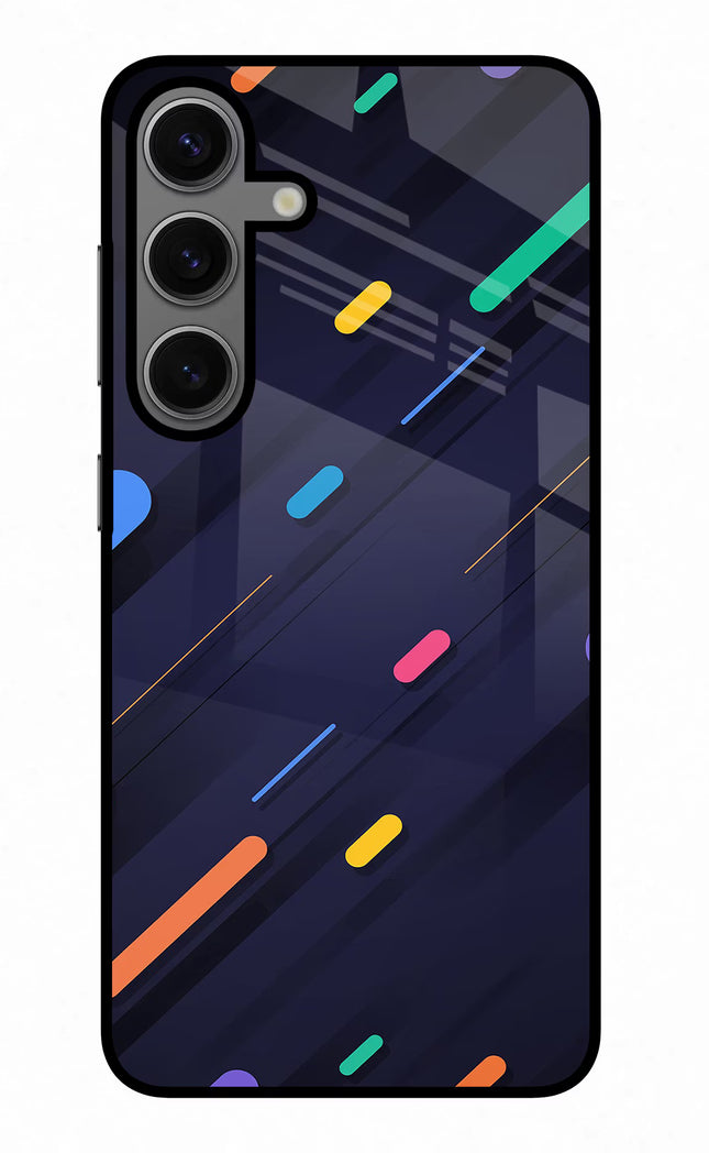 Abstract Design Samsung S24 Glass Case