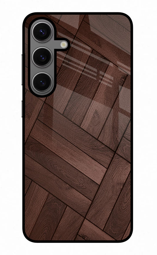 Wooden Texture Design Samsung S24 Glass Case