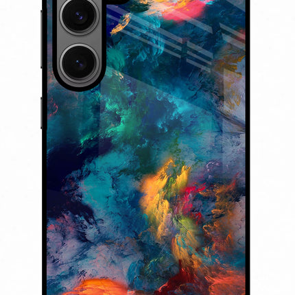 Artwork Paint Samsung S24 Glass Case Back Cover by Casekaro