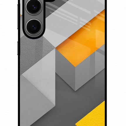 Abstract Samsung S24 Glass Case