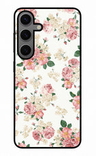 Flowers Samsung S24 Glass Case