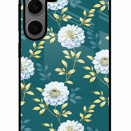 Flowers Samsung S24 Glass Case