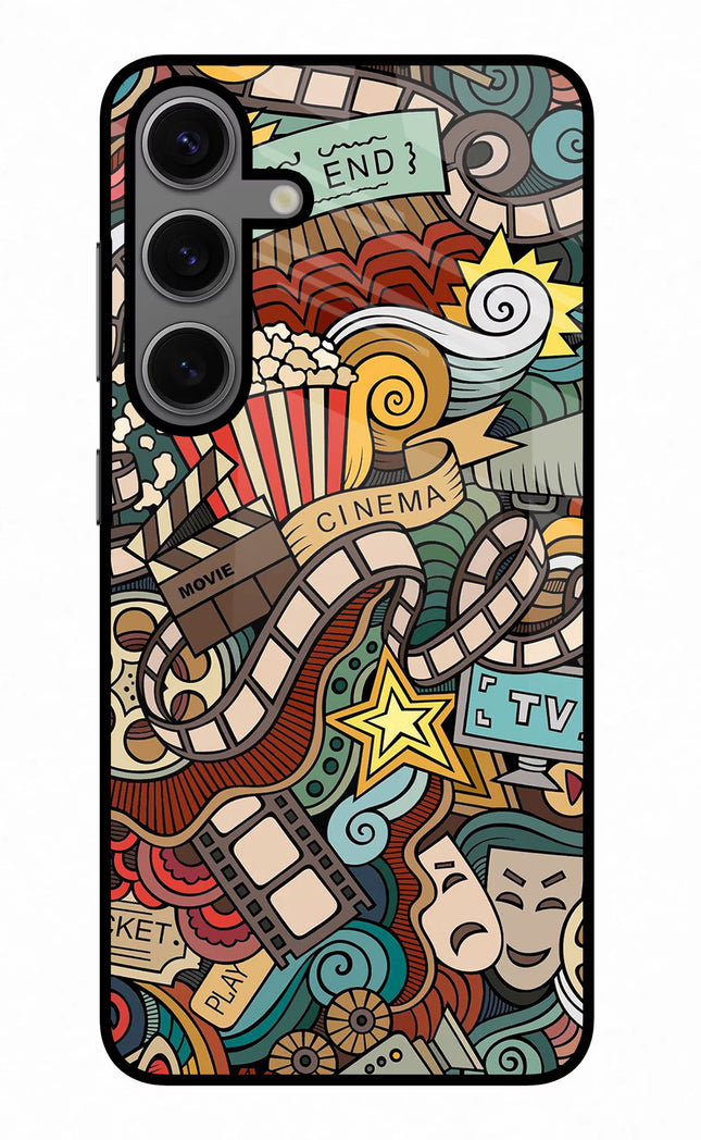 Cinema Abstract Samsung S24 Glass Case