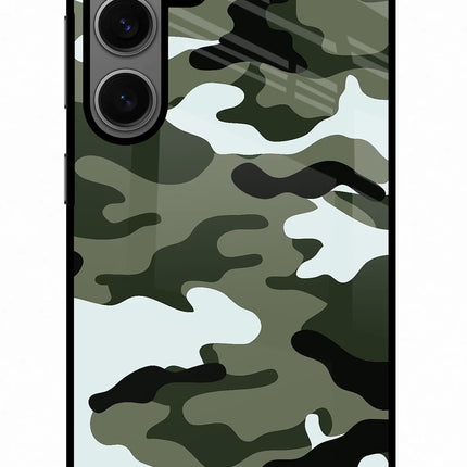 Camouflage Samsung S24 Glass Case