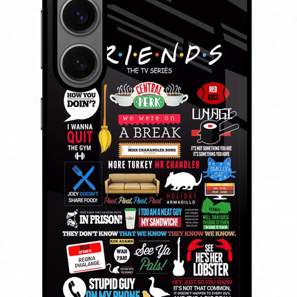 FRIENDS Samsung S24 Glass Case Back Cover by Casekaro