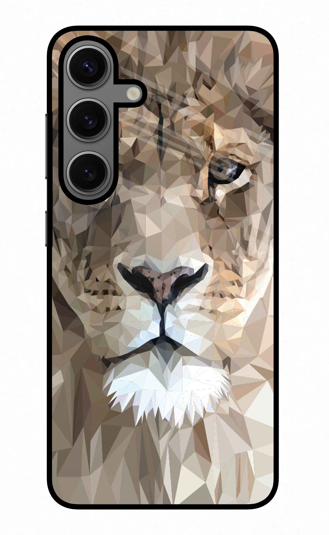 Lion Art Samsung S24 Glass Case