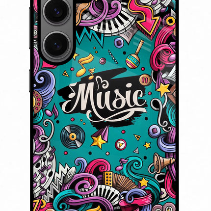Music Graffiti Samsung S24 Glass Case