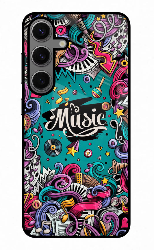 Music Graffiti Samsung S24 Glass Case
