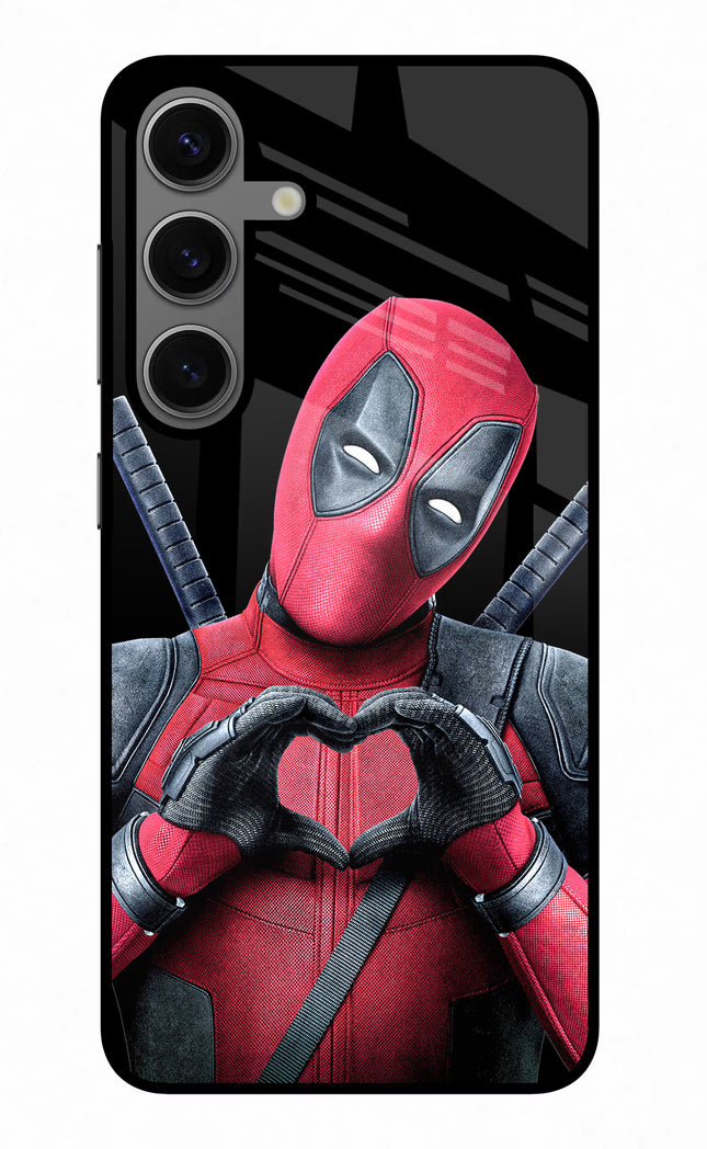 Deadpool Samsung S24 Glass Case