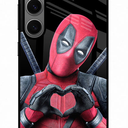 Deadpool Samsung S24 Glass Case Back Cover by Casekaro