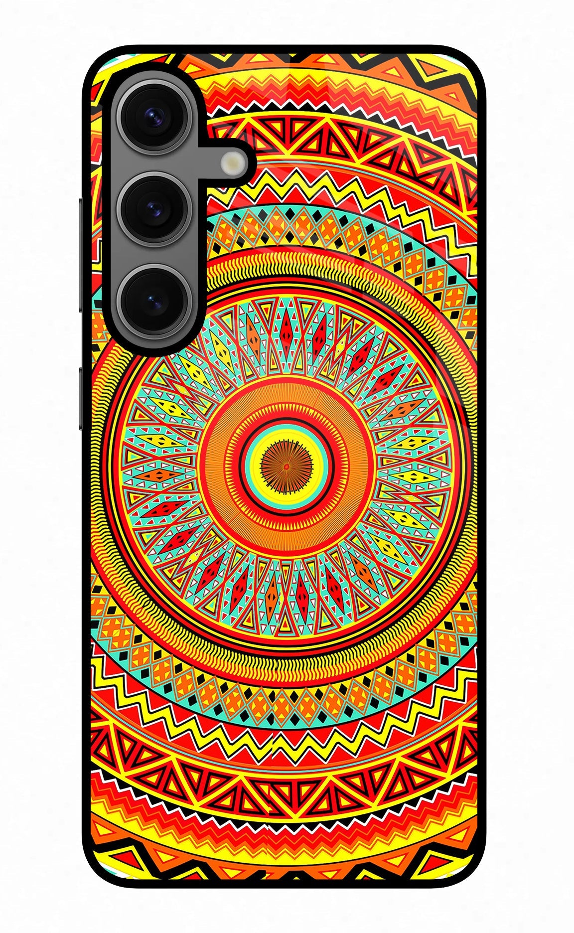 Mandala Pattern Samsung S24 Glass Case