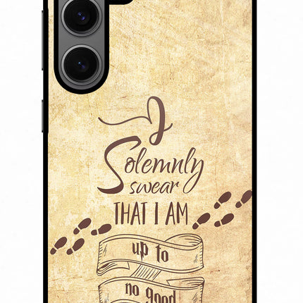 I Solemnly swear that i up to no good Samsung S24 Glass Case