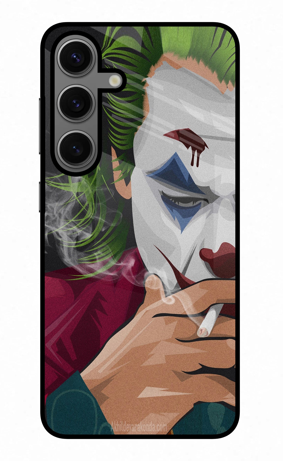 Joker Smoking Samsung S24 Glass Case