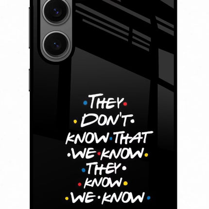 FRIENDS Dialogue Samsung S24 Glass Case