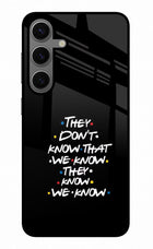 FRIENDS Dialogue Samsung S24 Glass Case