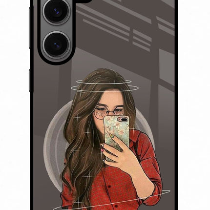 Selfie Queen Samsung S24 Glass Case