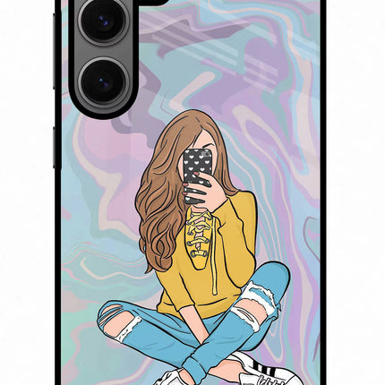 Selfie Girl Samsung S24 Glass Case