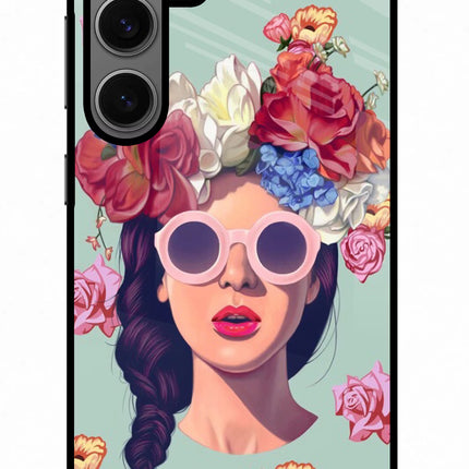 Pretty Girl Samsung S24 Glass Case Back Cover by Casekaro