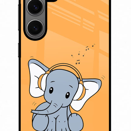 High On Music Samsung S24 Glass Case Back Cover by Casekaro