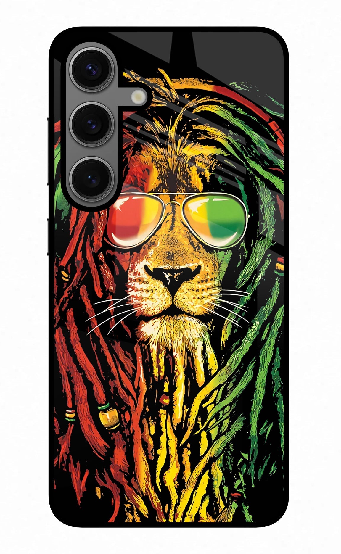 Rasta Lion Samsung S24 Glass Case