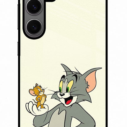 Tom & Jerry Samsung S24 Glass Case Back Cover by Casekaro