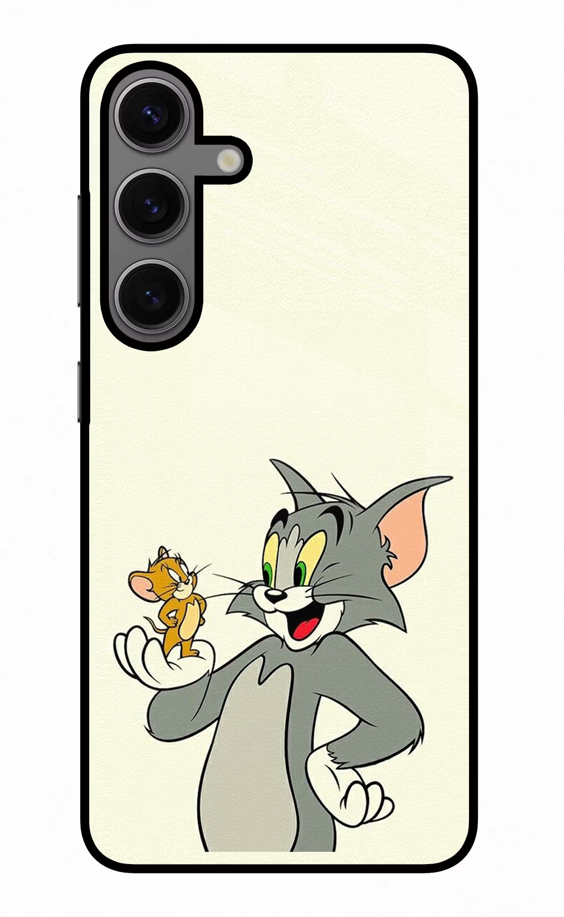 Tom & Jerry Samsung S24 Glass Case Back Cover by Casekaro