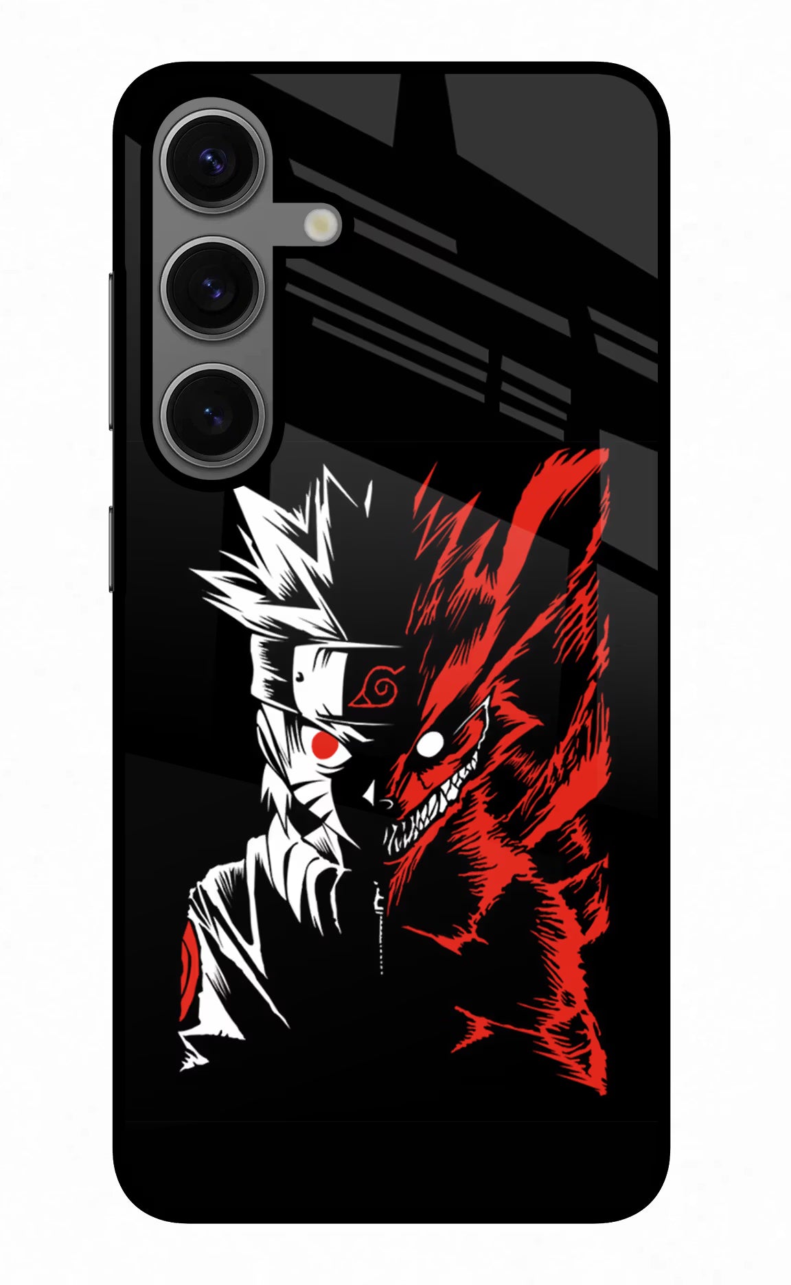 Naruto Two Face Samsung S24 Glass Case Back Cover by Casekaro