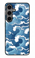 Blue Waves Samsung S24 Glass Case
