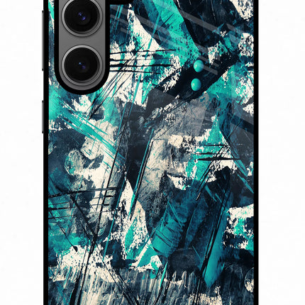 Artwork Samsung S24 Glass Case Back Cover by Casekaro