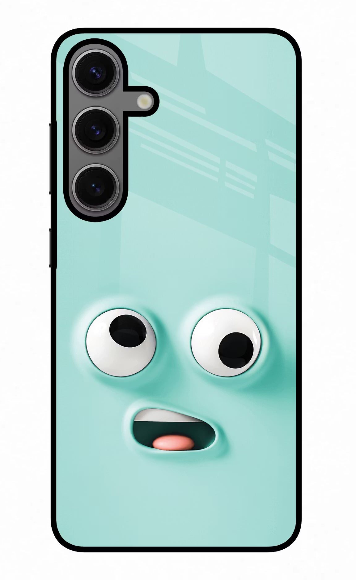 Funny Cartoon Samsung S24 Glass Case Back Cover by Casekaro