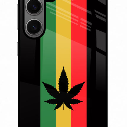 Weed Flag Samsung S24 Glass Case