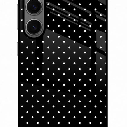 White Dots Samsung S24 Glass Case