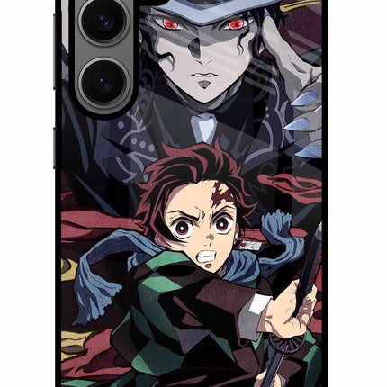 Demon Slayer Samsung S24 Glass Case Back Cover by Casekaro