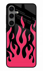 Fire Flames Samsung S24 Glass Case