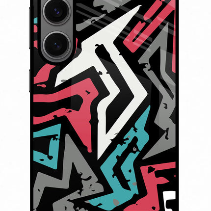 Geometric Graffiti Samsung S24 Glass Case