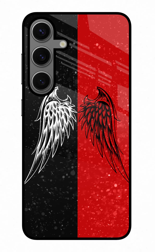 Wings Samsung S24 Glass Case