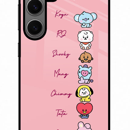 BTS names Samsung S24 Glass Case