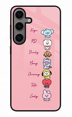 BTS names Samsung S24 Glass Case