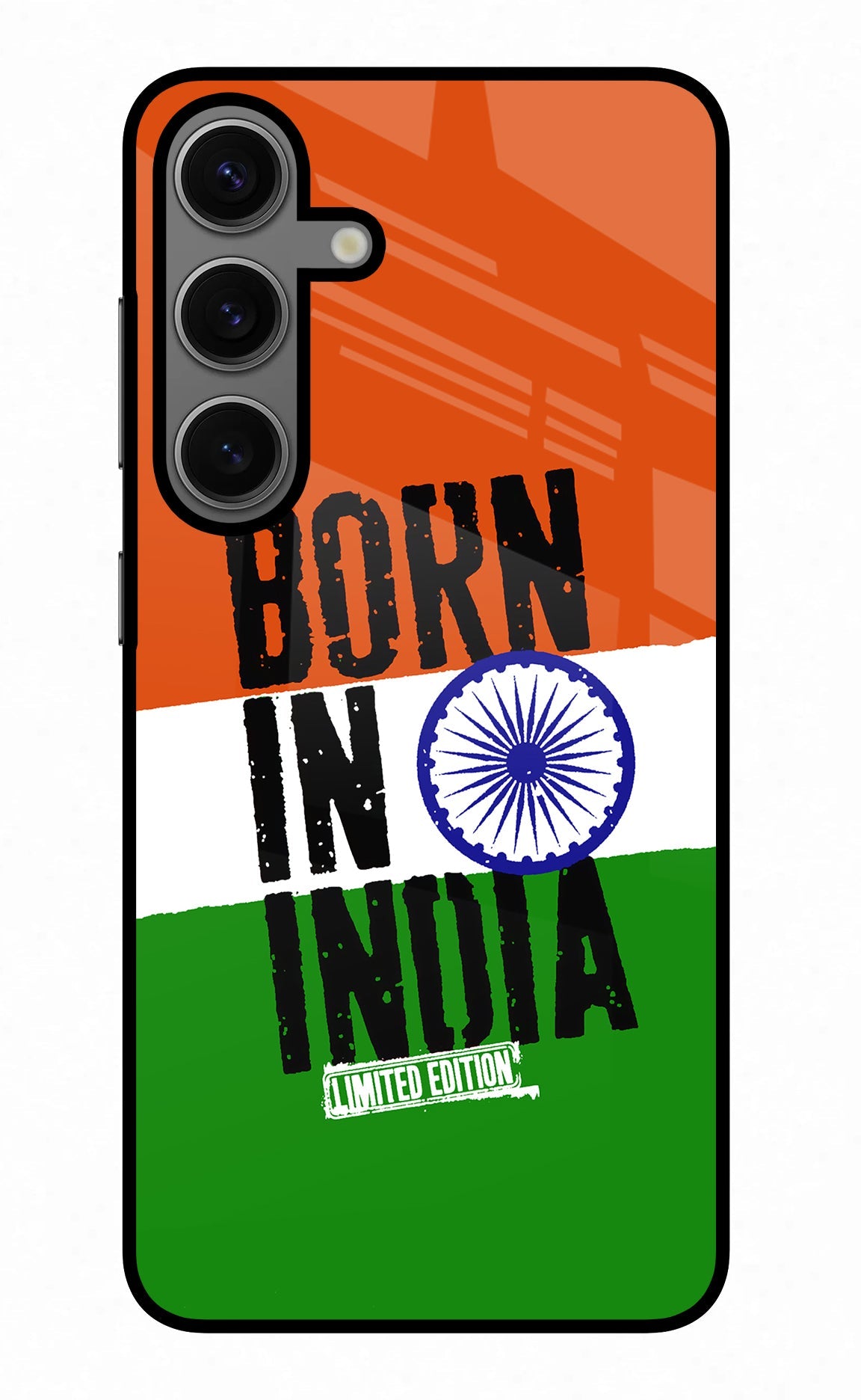 Born in India Samsung S24 Glass Case