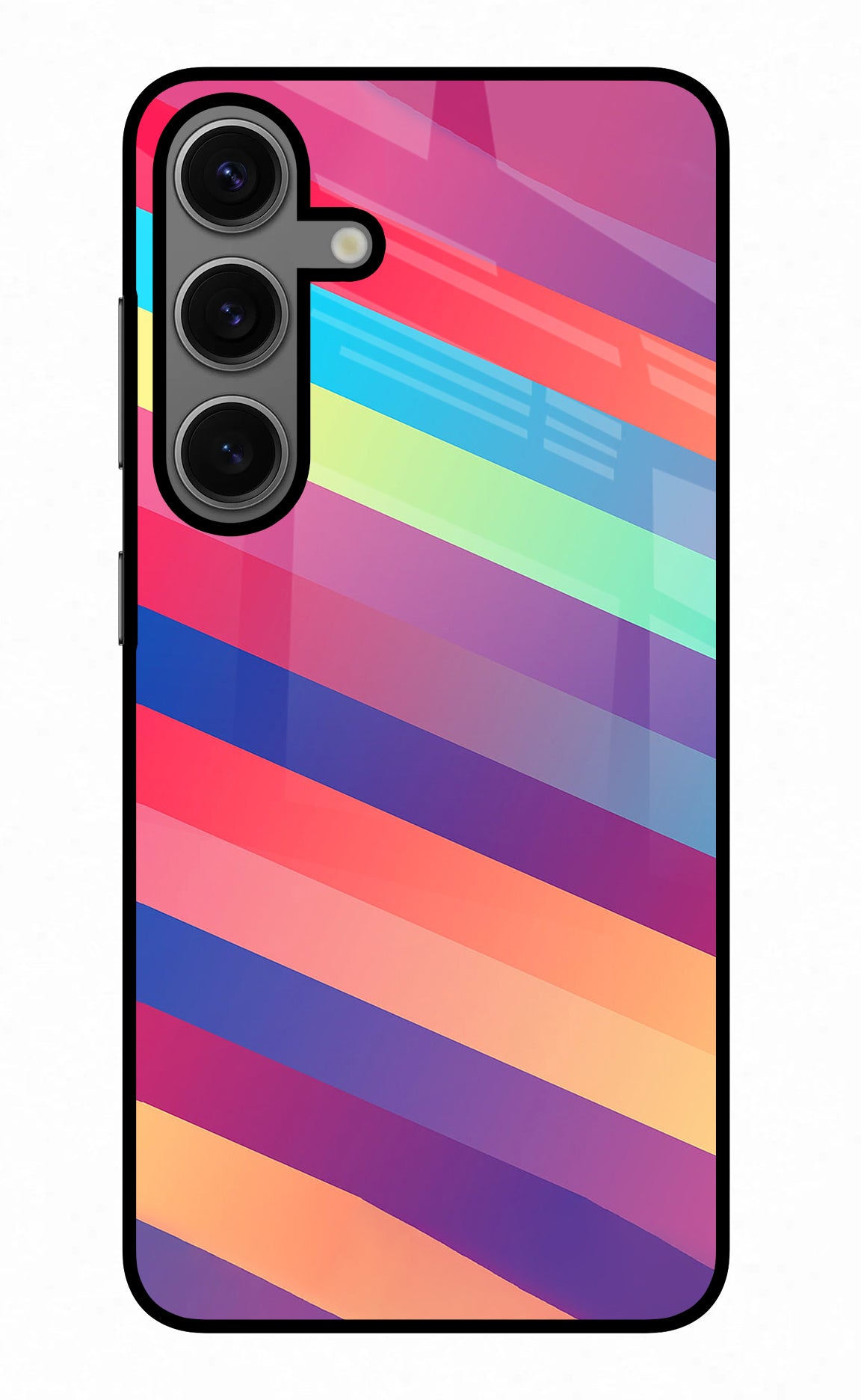 Stripes color Samsung S24 Glass Case