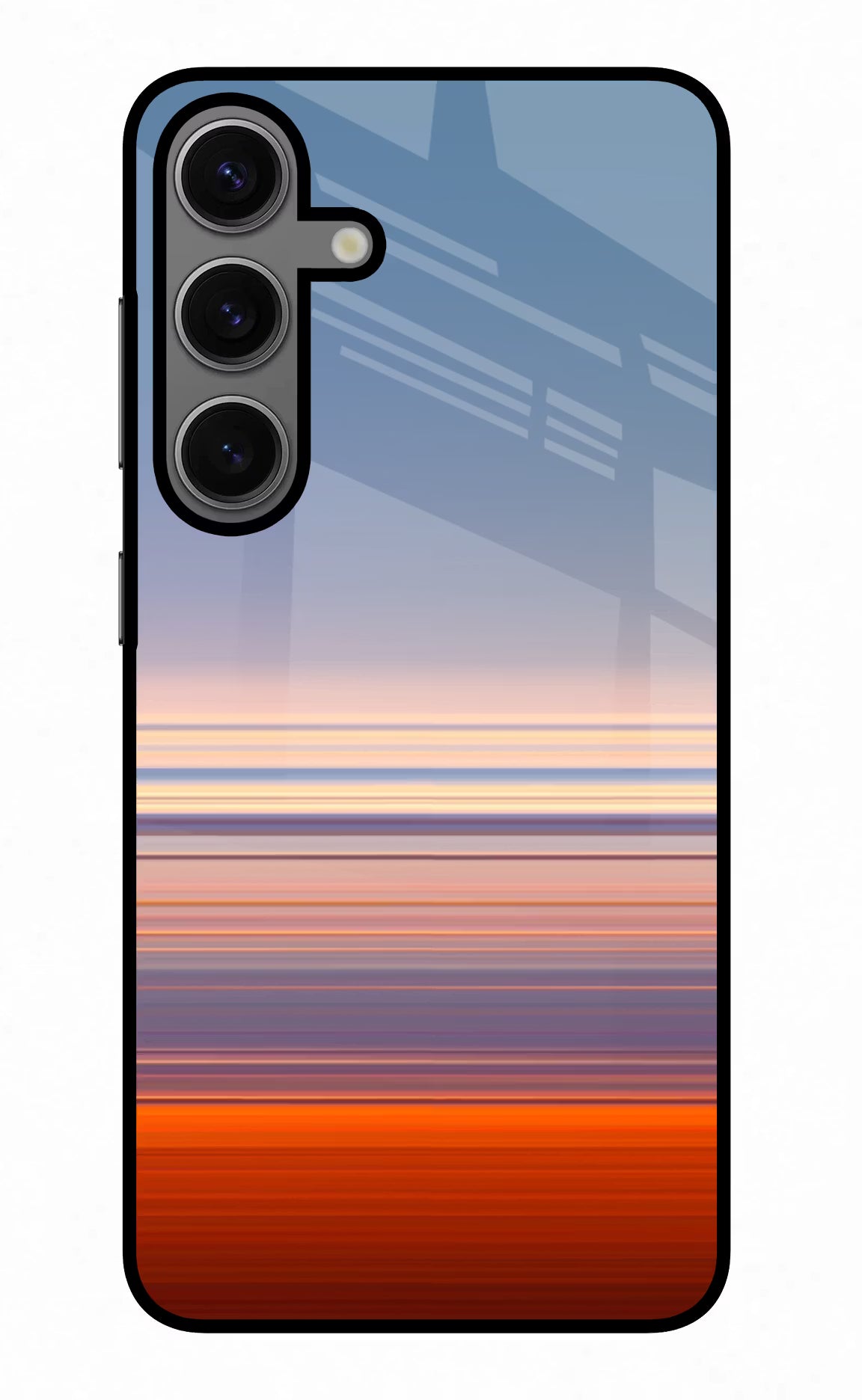 Morning Colors Samsung S24 Glass Case Back Cover by Casekaro