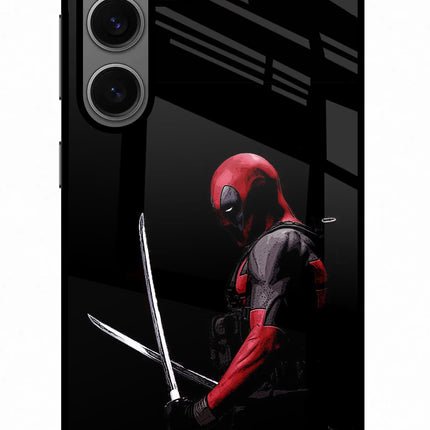 Deadpool Samsung S24 Glass Case Back Cover by Casekaro