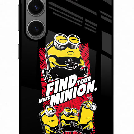 Find your inner Minion Samsung S24 Glass Case