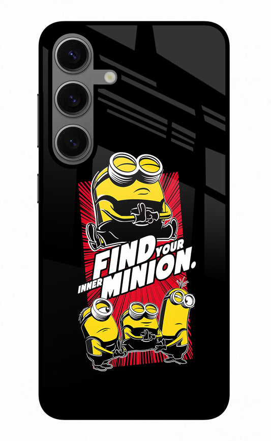 Find your inner Minion Samsung S24 Glass Case