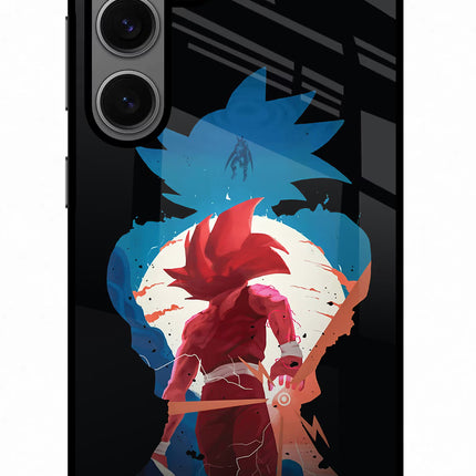 Goku Samsung S24 Glass Case Back Cover by Casekaro