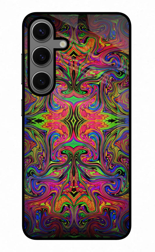 Psychedelic Art Samsung S24 Glass Case