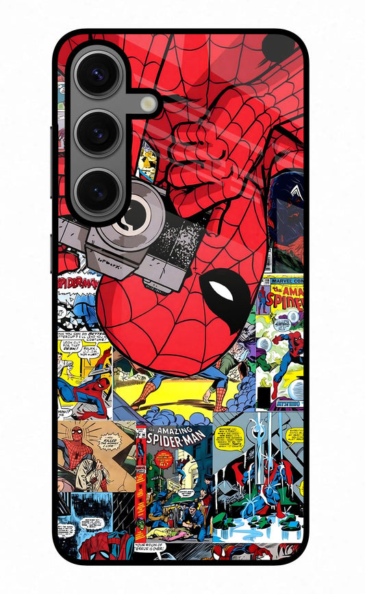 Spider Man Samsung S24 Glass Case