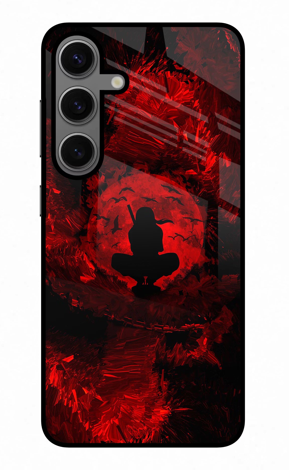 Itachi Uchiha Samsung S24 Glass Case Back Cover by Casekaro