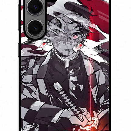 Demon Slayer Samsung S24 Glass Case Back Cover by Casekaro