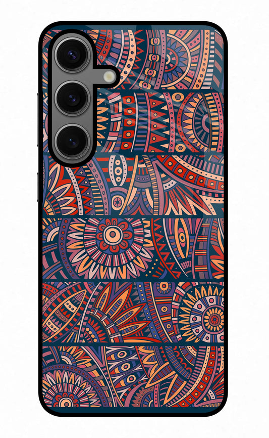 African Culture Design Samsung S24 Glass Case